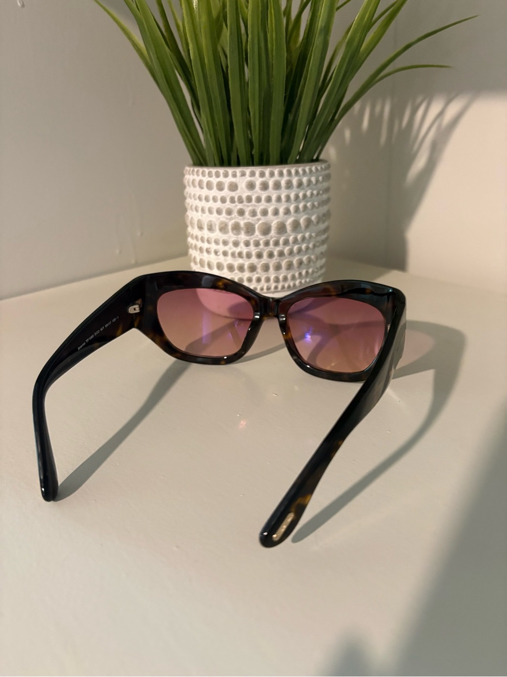 Tom Ford Brianna 55mm Gradient Cat-Eye Sunglasses- NEW in case